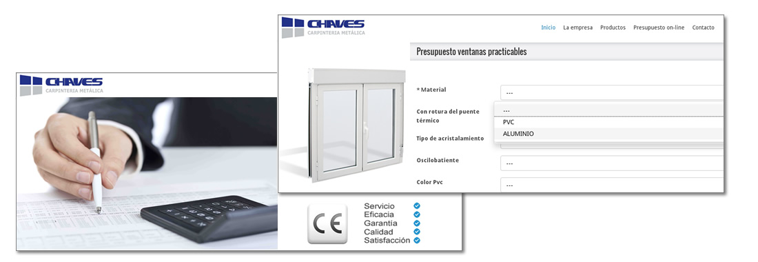 Presupuesto on-line talleres Chaves